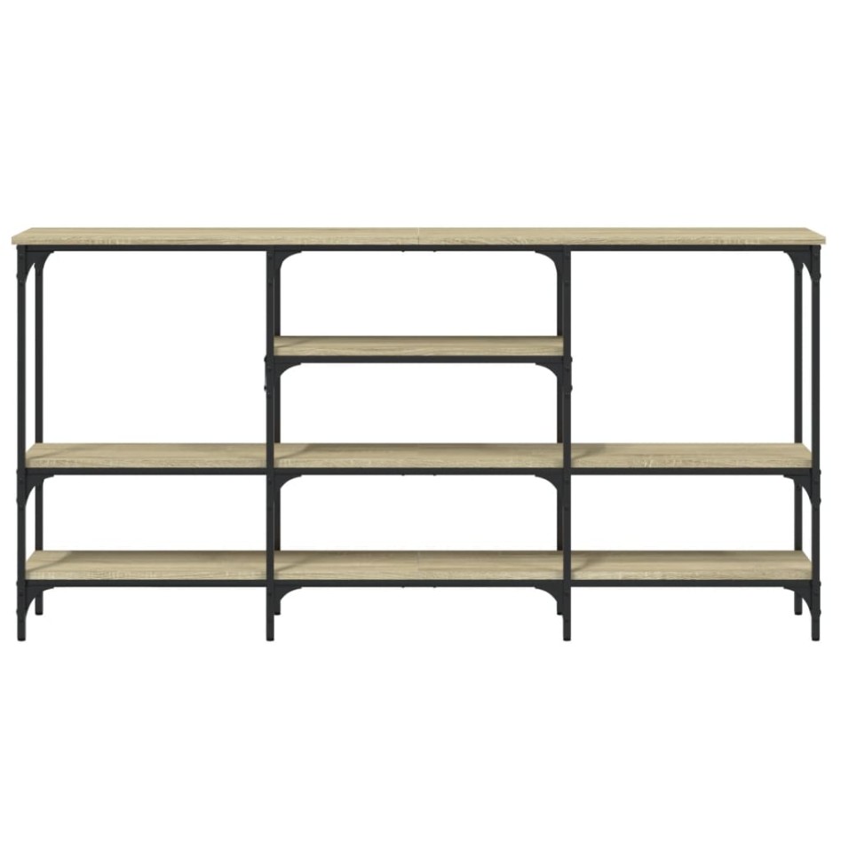 Mesa consola madera de ingeniería roble Sonoma 160x29x80