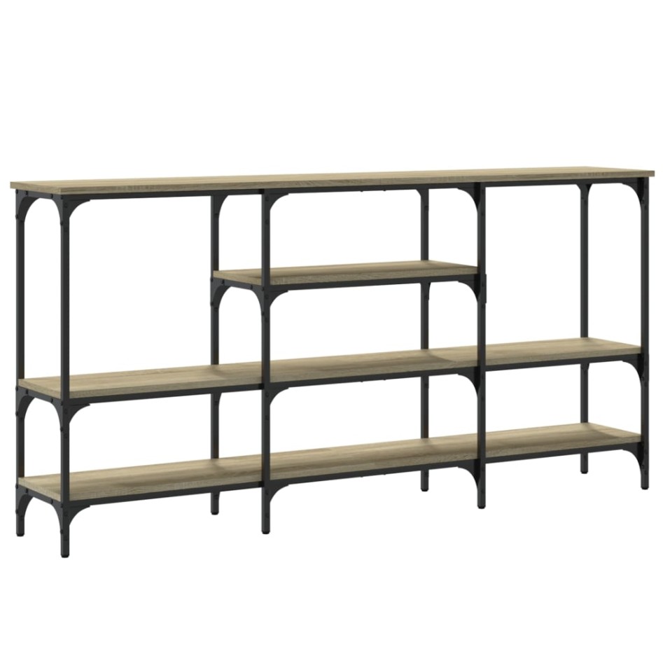 Mesa consola madera de ingeniería roble Sonoma 160x29x80