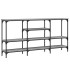 Mesa consola madera de ingeniería gris Sonoma 160x29x80