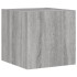 Muebles TV pared con luces LED 2 uds gris Sonoma 30,5x35x30