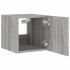 Muebles TV pared con luces LED 2 uds gris Sonoma 30,5x35x30