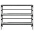 Mesa consola madera de ingeniería gris Sonoma 100x32x75
