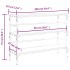 Mesa consola madera de ingeniería gris Sonoma 100x32x75
