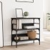 Mesa consola madera de ingeniería negra 75x32x75