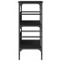Mesa consola madera de ingeniería negra 75x32x75
