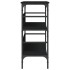 Mesa consola madera de ingeniería negro 100x32x75