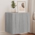 Muebles TV de pared luces LED 2 uds gris Sonoma 40,5x35x40