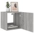 Muebles TV de pared luces LED 2 uds gris Sonoma 40,5x35x40