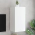 Mueble de TV de pared con luces LED blanco 40,5x35x80