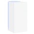 Mueble de TV de pared con luces LED blanco 40,5x35x80