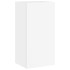 Mueble de TV de pared con luces LED blanco 40,5x35x80