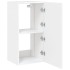 Mueble de TV de pared con luces LED blanco 40,5x35x80