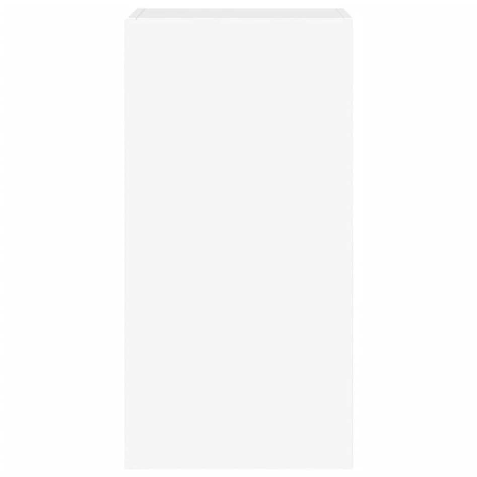 Mueble de TV de pared con luces LED blanco 40,5x35x80