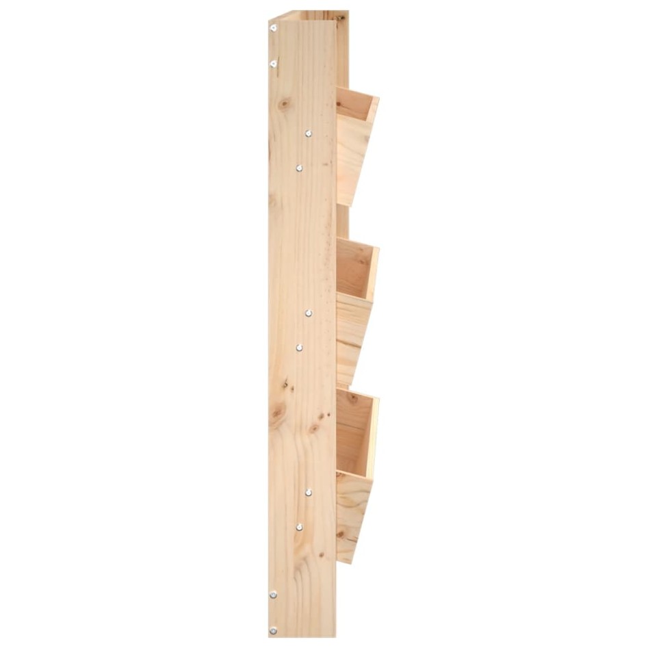 Jardinera de pared 3 niveles madera maciza pino 60x18,5x110