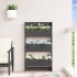 Jardinera de pared 3 niveles madera pino gris 60x18,5x110