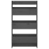 Jardinera de pared 3 niveles madera pino gris 60x18,5x110
