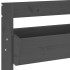 Jardinera de pared 3 niveles madera pino gris 60x18,5x110