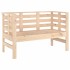 Banco de jardín madera maciza de pino 111,5x53x71