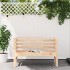 Banco de jardín madera maciza de pino 111,5x53x71