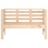 Banco de jardín madera maciza de pino 111,5x53x71