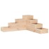 Jardinera de 4 niveles madera maciza de pino 80,5x79x36