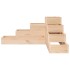 Jardinera de 4 niveles madera maciza de pino 80,5x79x36