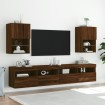 Muebles de TV con luces LED 2 uds roble 40,5x30x60 cm