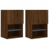 Muebles de TV con luces LED 2 uds roble 40,5x30x60