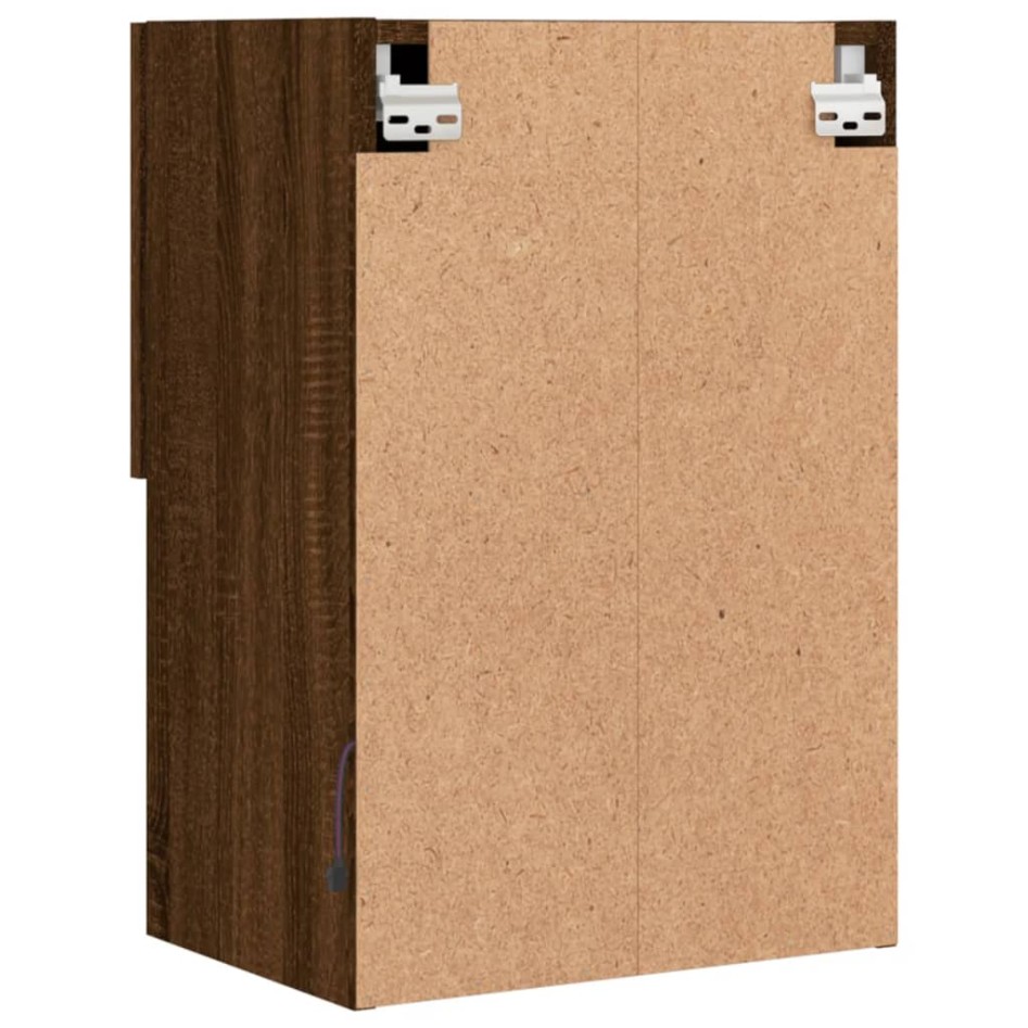 Muebles de TV con luces LED 2 uds roble 40,5x30x60