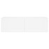 Mueble de TV de pared con luces LED blanco 100x35x31