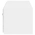 Mueble de TV de pared con luces LED blanco 100x35x31