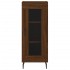 Aparador alto madera contrachapada roble marrón 34,5x34x180