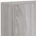 Mueble de TV de pared con luces LED gris Sonoma 60x35x41