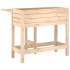 Jardinera con tapa plegable madera maciza de