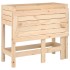 Jardinera con tapa plegable madera maciza de