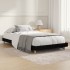 Estructura de cama madera de ingeniería negra 90x200