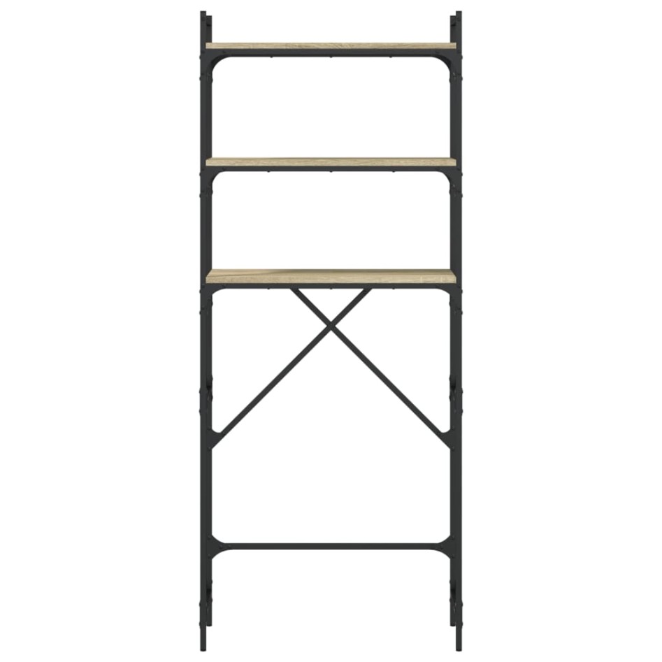 Estantería lavadora madera ingeniería roble Sonoma 67x25x163