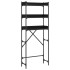 Estantería para lavadora madera ingeniería negra 67x25x163