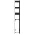Estantería para lavadora madera ingeniería negra 67x25x163