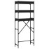 Estantería para lavadora madera ingeniería negra 67x25x163