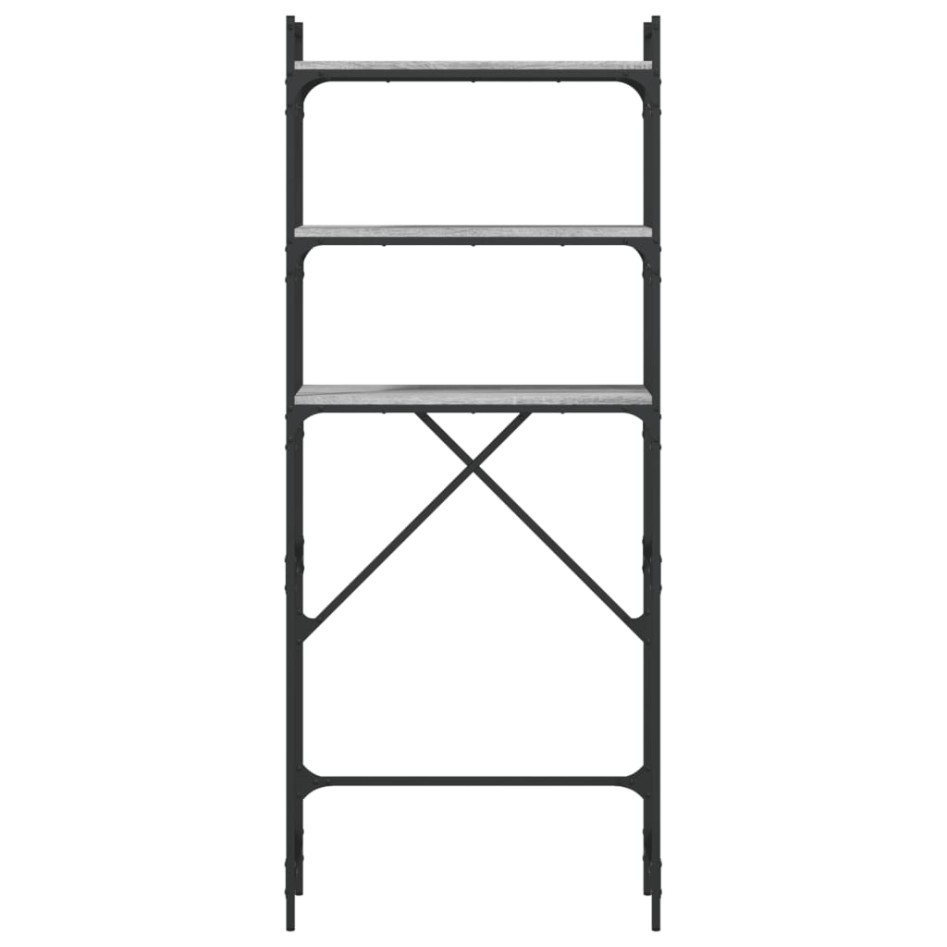 Estantería lavadora madera ingeniería gris Sonoma 67x25x163