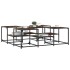 Mesa de centro madera de ingeniería roble ahumado 121x121x40