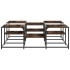 Mesa de centro madera de ingeniería roble ahumado 121x121x40