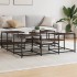 Mesa de centro madera de ingeniería roble marrón 121x121x40