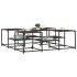Mesa de centro madera de ingeniería roble marrón 121x121x40