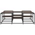 Mesa de centro madera de ingeniería roble marrón 121x121x40