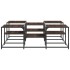 Mesa de centro madera de ingeniería roble marrón 121x121x40