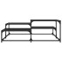 Mesa de centro madera de ingeniería negro 107x107x40
