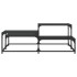 Mesa de centro madera de ingeniería negro 107x107x40