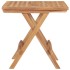 Mesa plegable de jardín madera maciza de teca 50x50x50